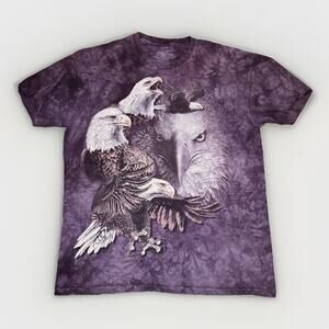 The Mountain Bald Eagle Graphic T Shirt Tie Dye Nature Wildlife
